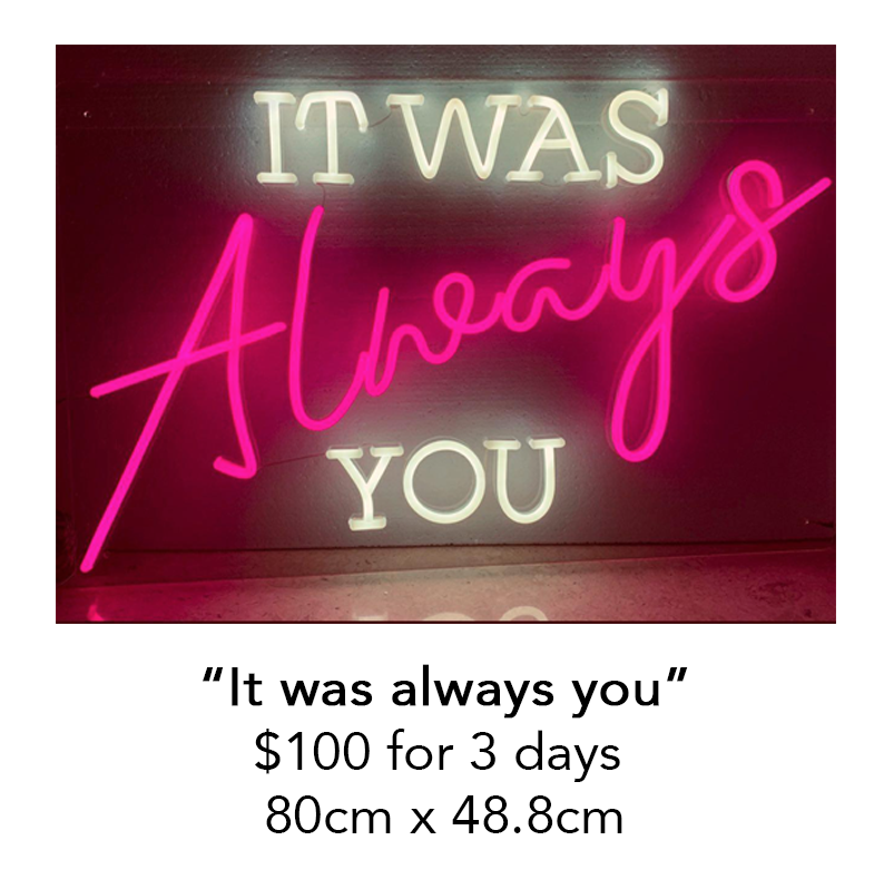 It was always you