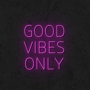 ‘Good Vibes Only V2’ Neon Sign